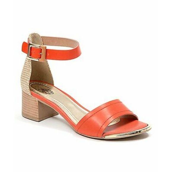 French blue Shoes - French Blu Women's Orange Cindy Ankle Strap Slingback Sandal EU37 US 6
